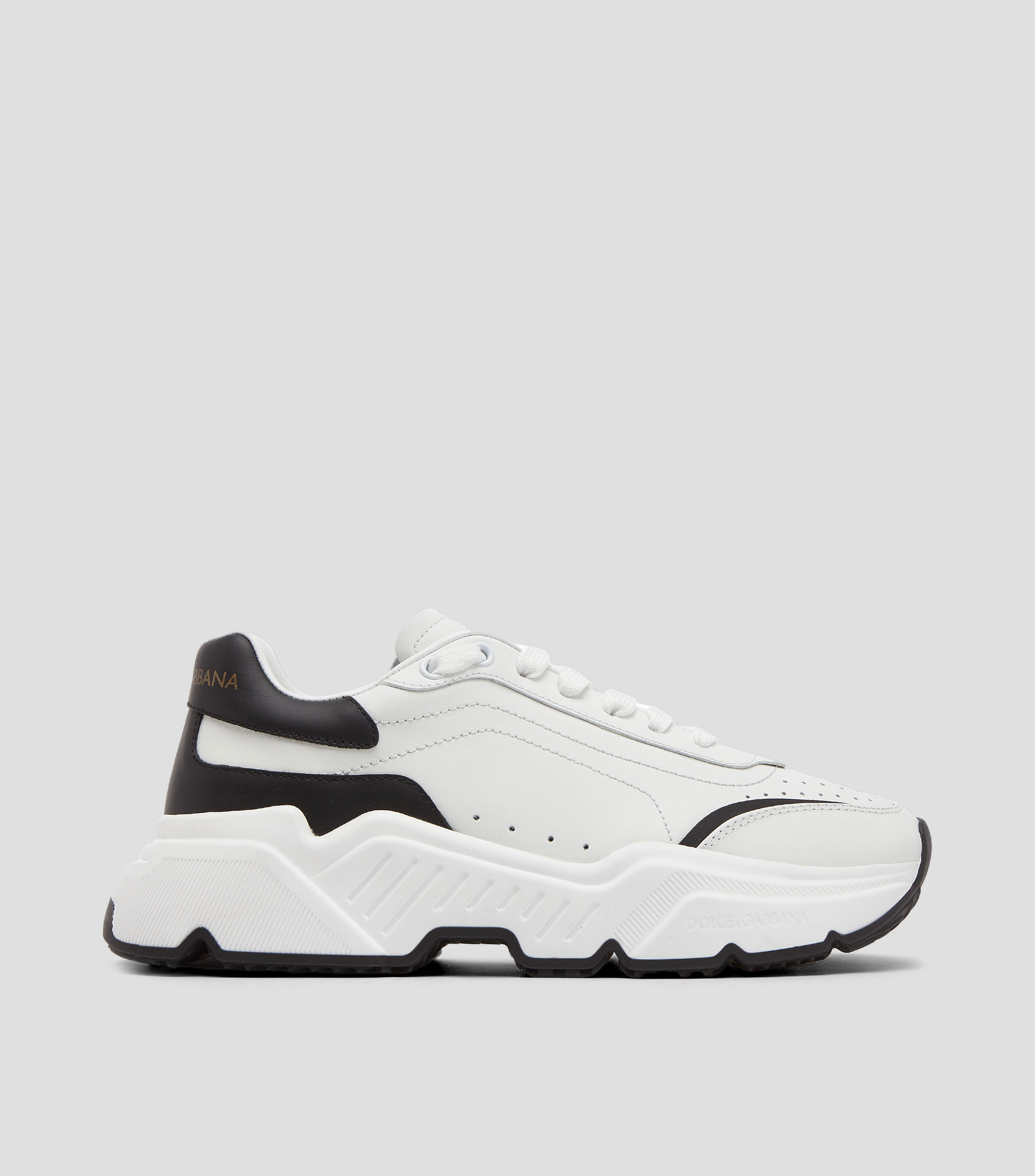 Dolce Gabbana Tenis casuales con plataforma Daymaster en piel blancos Mujer El Palacio de Hierro